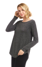 Load image into Gallery viewer, Karen Kane Metallic Shirttail Top