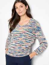 Load image into Gallery viewer, Nic+Zoe Mixed Up V-Neck Sweater