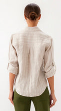 Load image into Gallery viewer, Karen Kane Linen Roll-Tab Shirt