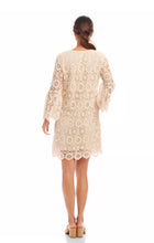 Load image into Gallery viewer, Karen Kane Ruffle Sleeve Crochet Dress