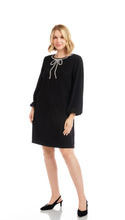 Load image into Gallery viewer, Karen Kane Embellished Bow Shift Dress