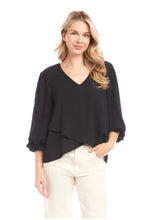 Load image into Gallery viewer, Karen Kane Layered Asymmetric Top