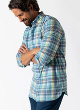 Load image into Gallery viewer, Duck Head Performance Poplin Shirt—Marine Blue