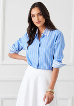 Load image into Gallery viewer, Karen Kane Contrast Ruched Sleeve Shirt
