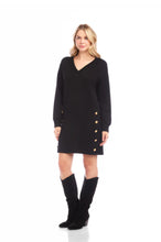 Load image into Gallery viewer, Karen Kane V-Neck Button Detail Dress