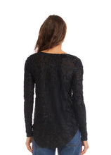 Load image into Gallery viewer, Karen Kane Velvet Jacquard Knit Top