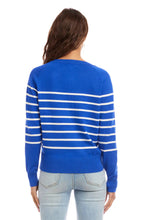 Load image into Gallery viewer, Karen Kane Henley Stripe Sweater