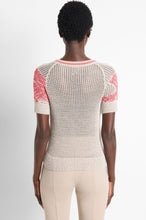 Load image into Gallery viewer, Nic+Zoe Dancing Mesh Short Sleeve Sweater