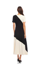 Load image into Gallery viewer, Karen Kane Short Sleeve Contrast Midi Dress