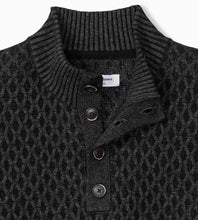 Load image into Gallery viewer, Tommy Bahama Cross Cable Button-Neck Sweater
