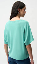 Load image into Gallery viewer, Joseph Ribkoff Sequins Yarn Short Sleeve Sweater