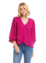 Load image into Gallery viewer, Karen Kane Layered Asymmetric Top