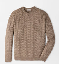 Load image into Gallery viewer, Peter Millar Crescent Cable Crewneck Sweater