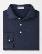 Load image into Gallery viewer, Peter Millar Herringbone L/S Polo