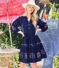 Load image into Gallery viewer, Karen Kane Embroidered Lace Trim Dress