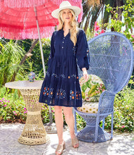 Load image into Gallery viewer, Karen Kane Embroidered Lace Trim Dress