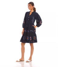 Load image into Gallery viewer, Karen Kane Embroidered Lace Trim Dress