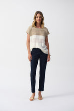 Load image into Gallery viewer, Joseph Ribkoff Block Metallic Sweater