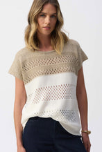 Load image into Gallery viewer, Joseph Ribkoff Block Metallic Sweater