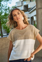 Load image into Gallery viewer, Joseph Ribkoff Block Metallic Sweater