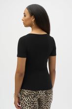 Load image into Gallery viewer, Joseph Ribkoff Silky Knit Top w/ Buckle