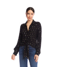 Load image into Gallery viewer, Karen Kane Tie Front Top