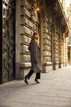 Load image into Gallery viewer, Joseph Ribkoff Wool Blend Plaid Coat