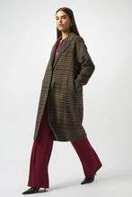 Load image into Gallery viewer, Joseph Ribkoff Wool Blend Plaid Coat