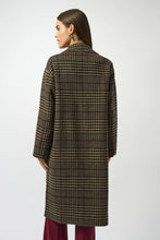 Load image into Gallery viewer, Joseph Ribkoff Wool Blend Plaid Coat