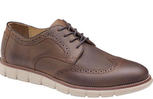 Load image into Gallery viewer, Johnston & Murphy Holden Embossed Brown Wingtip