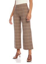 Load image into Gallery viewer, Karen Kane Plaid Crop Pant