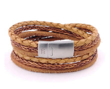 Load image into Gallery viewer, Steel & Barnett Leather Bracelet Bonacci