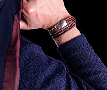 Load image into Gallery viewer, Steel & Barnett Leather Bracelet Bonacci