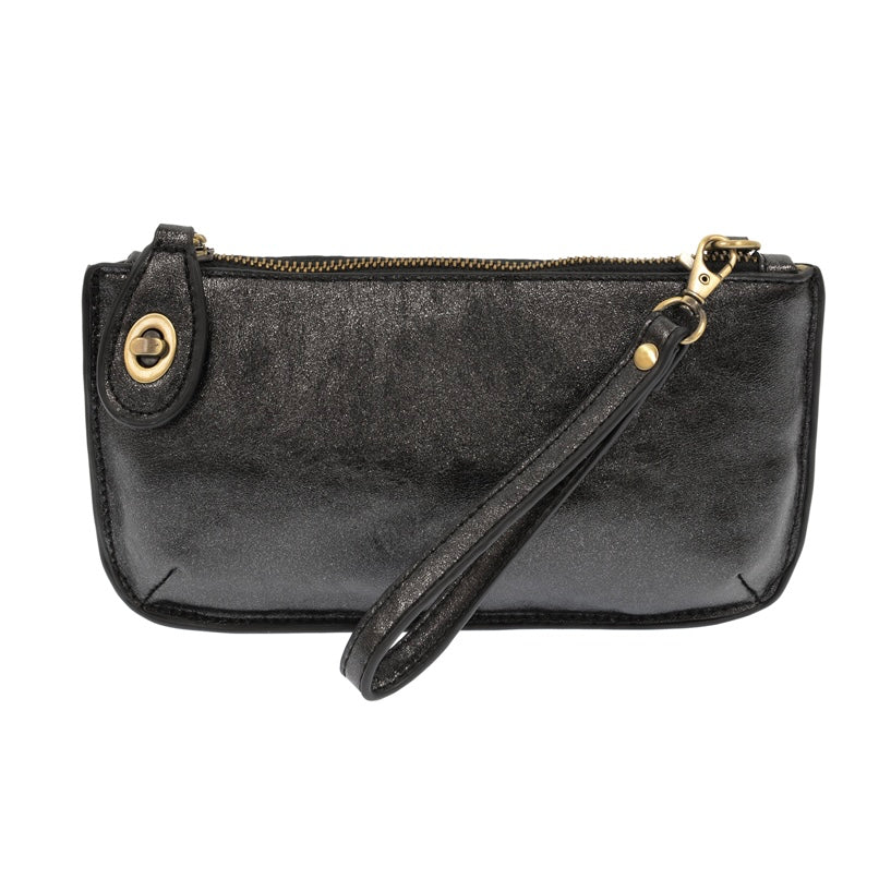 The Austin | Lux Black - Quilted Clutch / Crossbody