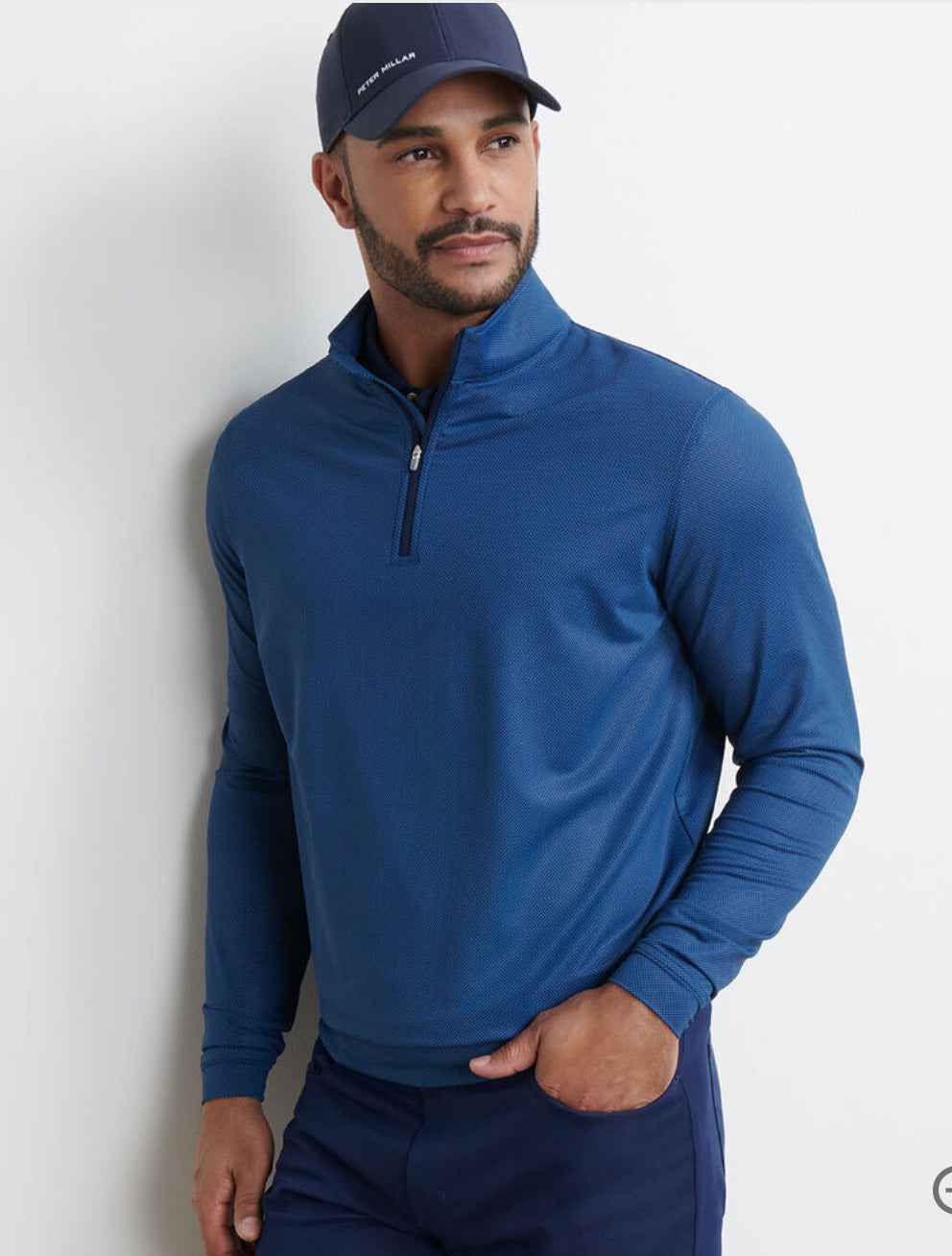 Peter Millar Perth Birdseye Performance 1/4 Zip