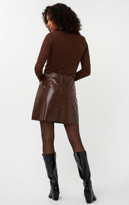 Esqualo Lacquer Mini Skirt