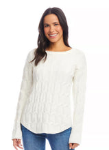 Load image into Gallery viewer, Karen Kane Cable Shirttail Sweater
