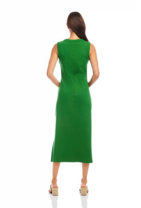 Karen Kane Sleeveless Ribbed Column Dress