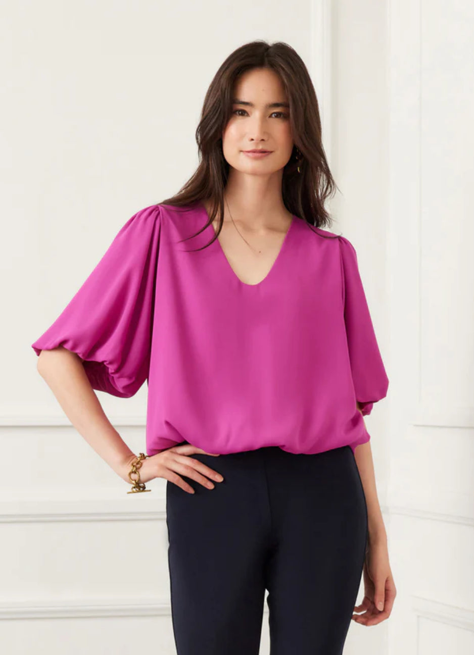 Karen Kane Puff Sleeve Top
