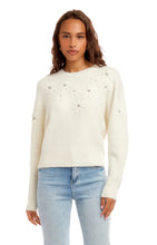Load image into Gallery viewer, Karen Kane Rhinestone Embroidered Flower Sweater
