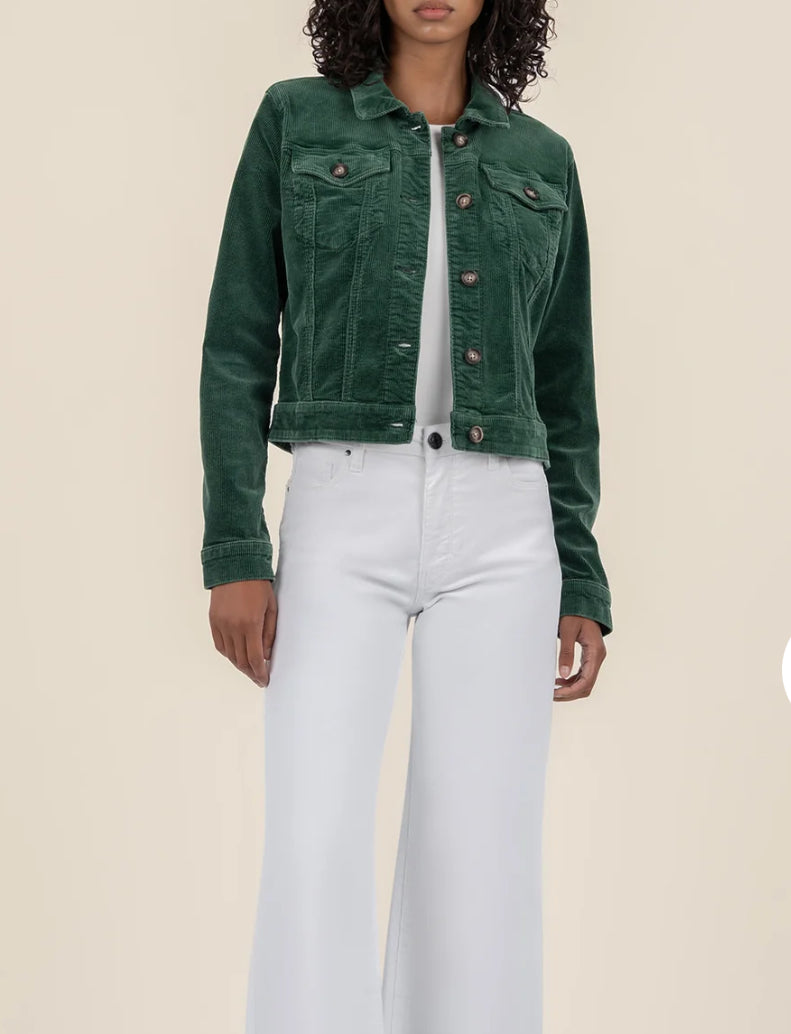 KUT Julie Corduroy Crop Jacket