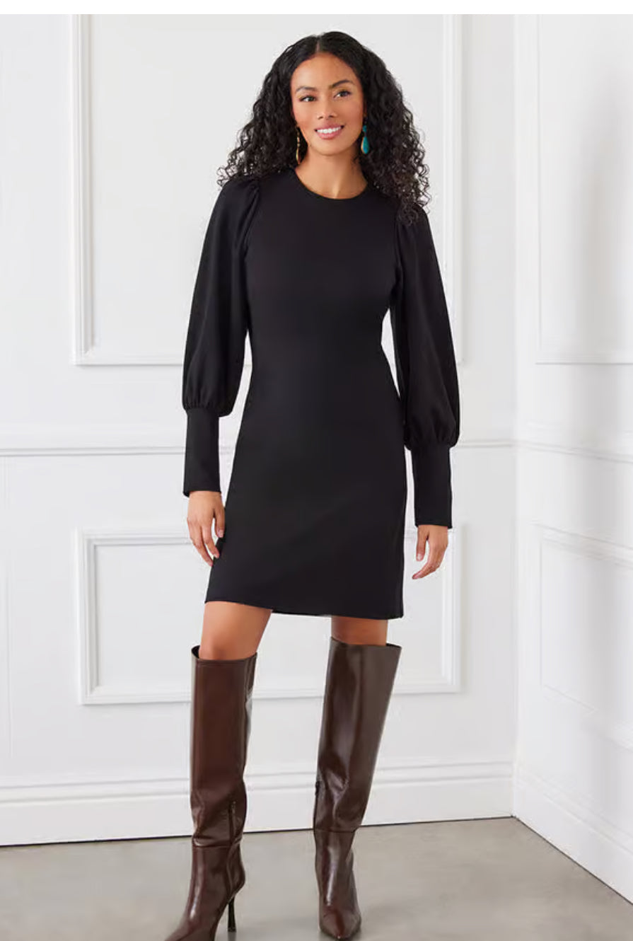 karen kane black maxi dress Karen Kane Bishop Sleeve Dress – Graham's Style Store Dubuque
