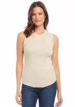 Load image into Gallery viewer, Karen Kane Ribbed Sleeveless Sweater Tank
