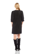 Load image into Gallery viewer, Karen Kane Faux Suede Puff Sleeve Dress
