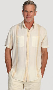 True Grit Havana Linen Two-Pocket Shirt