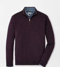 Load image into Gallery viewer, Peter Millar Autumn Crest Suede Trim 1/4 Zip
