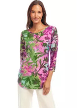 Load image into Gallery viewer, Karen Kane Burnout Shirttail Top
