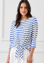 Load image into Gallery viewer, Karen Kane Boatneck Tie-Front Top
