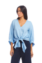 Load image into Gallery viewer, Karen Kane Tie-Front Top
