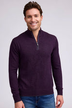 Load image into Gallery viewer, Raffi Palmer Zip Mock Neck Sweater
